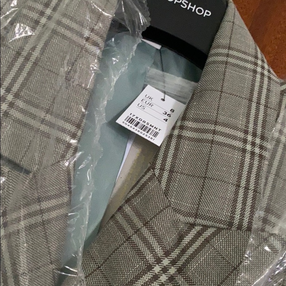Double breasted blazer, Grey Mint (UK8) - Picture 3 of 3